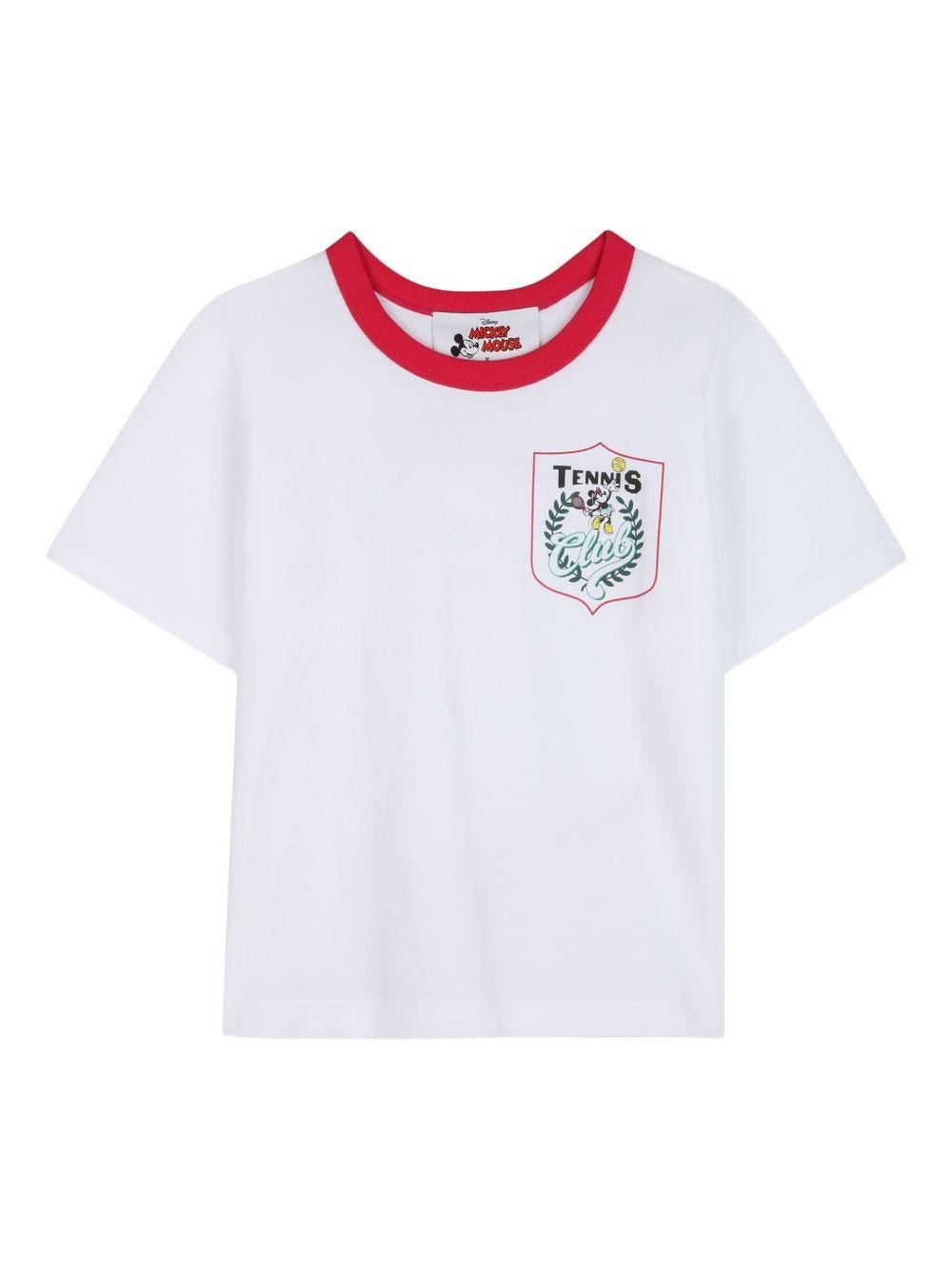 T-shirt per bambino The Marc Jacobs Kids x Disney bianca con stampa Mickey Mouse - Rubino Kids