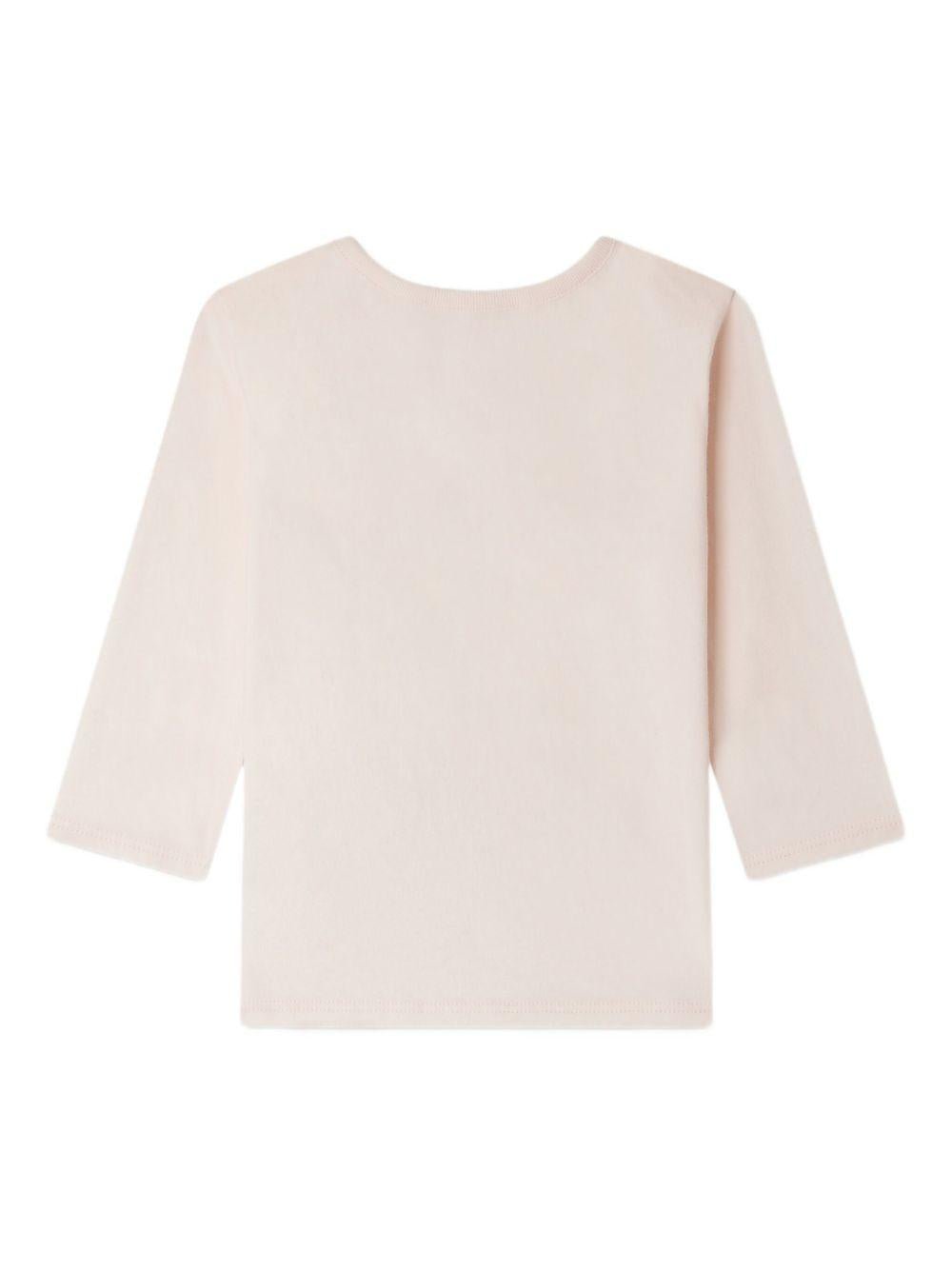 T-shirt per neonata Bonpoint rosa con stampa cavallo - Rubino Kids