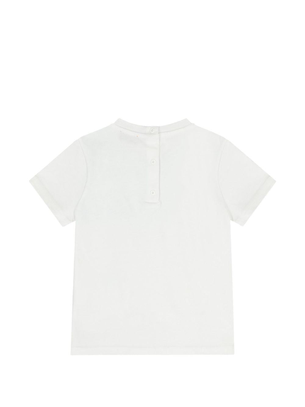 T-shirt per neonata Missoni Kids bianca con motivo a zigzag - Rubino Kids