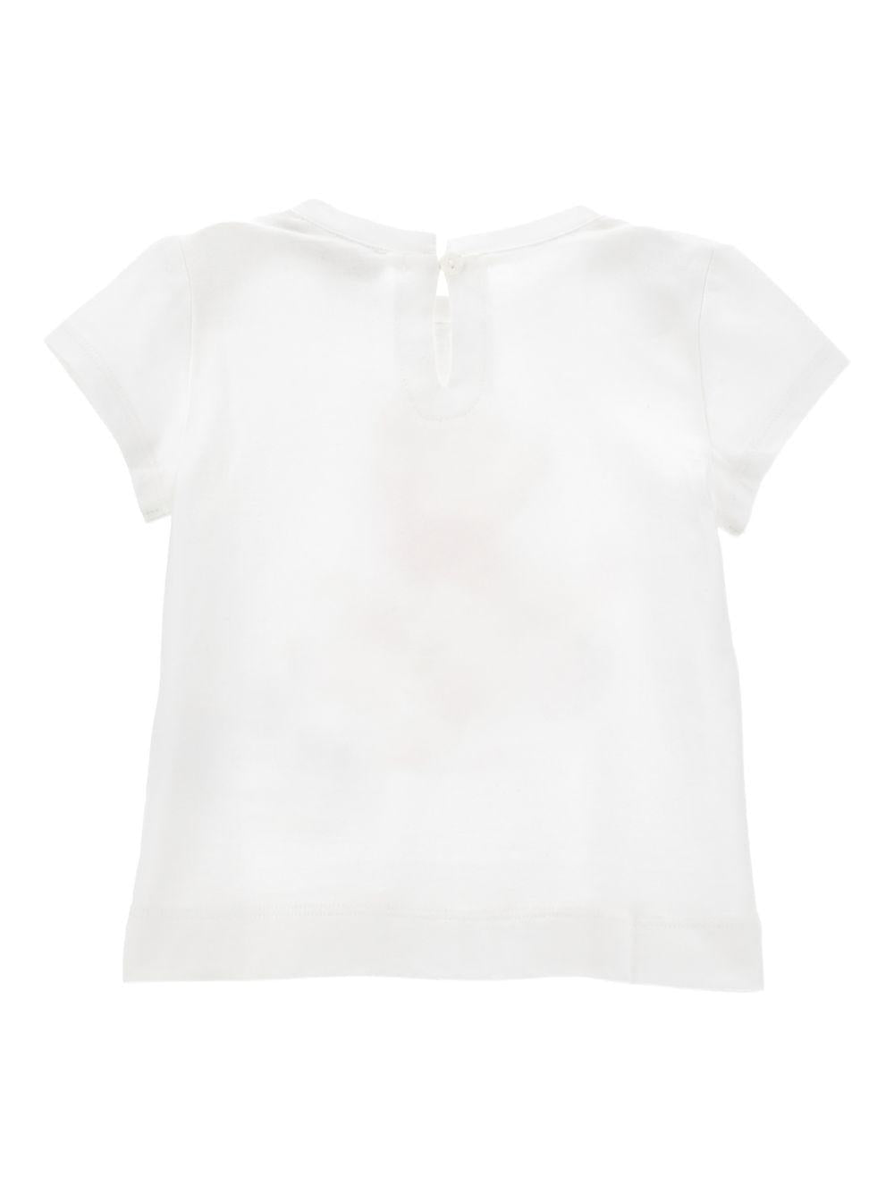 T-shirt per neonata Monnalisa x Disney bianca con stampa grafica Winnie the Pooh - Rubino Kids