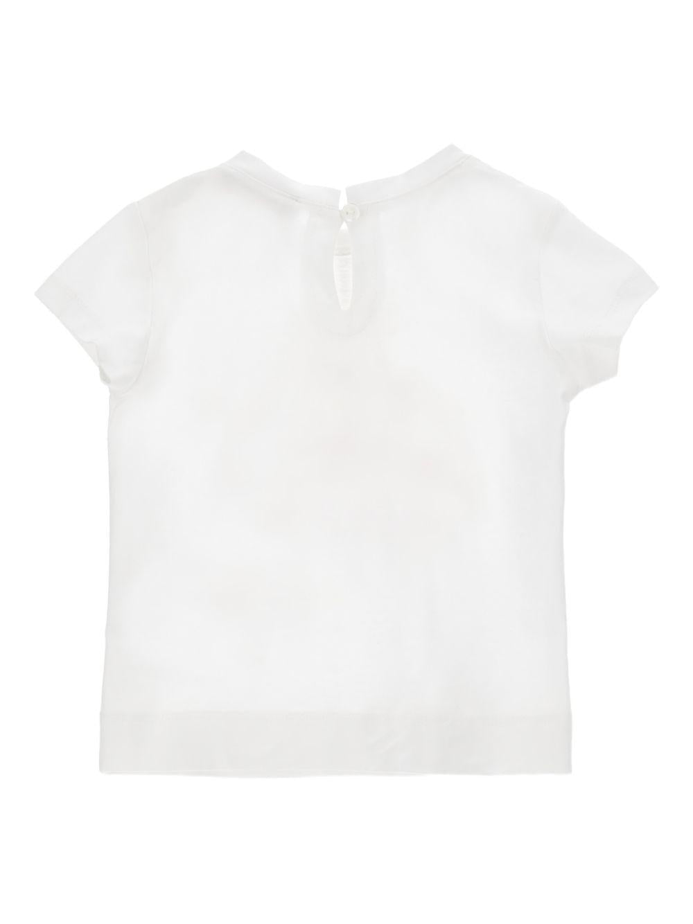 T-shirt per neonata Monnalisa x Disney bianca con stampa grafica Winnie the Pooh - Rubino Kids