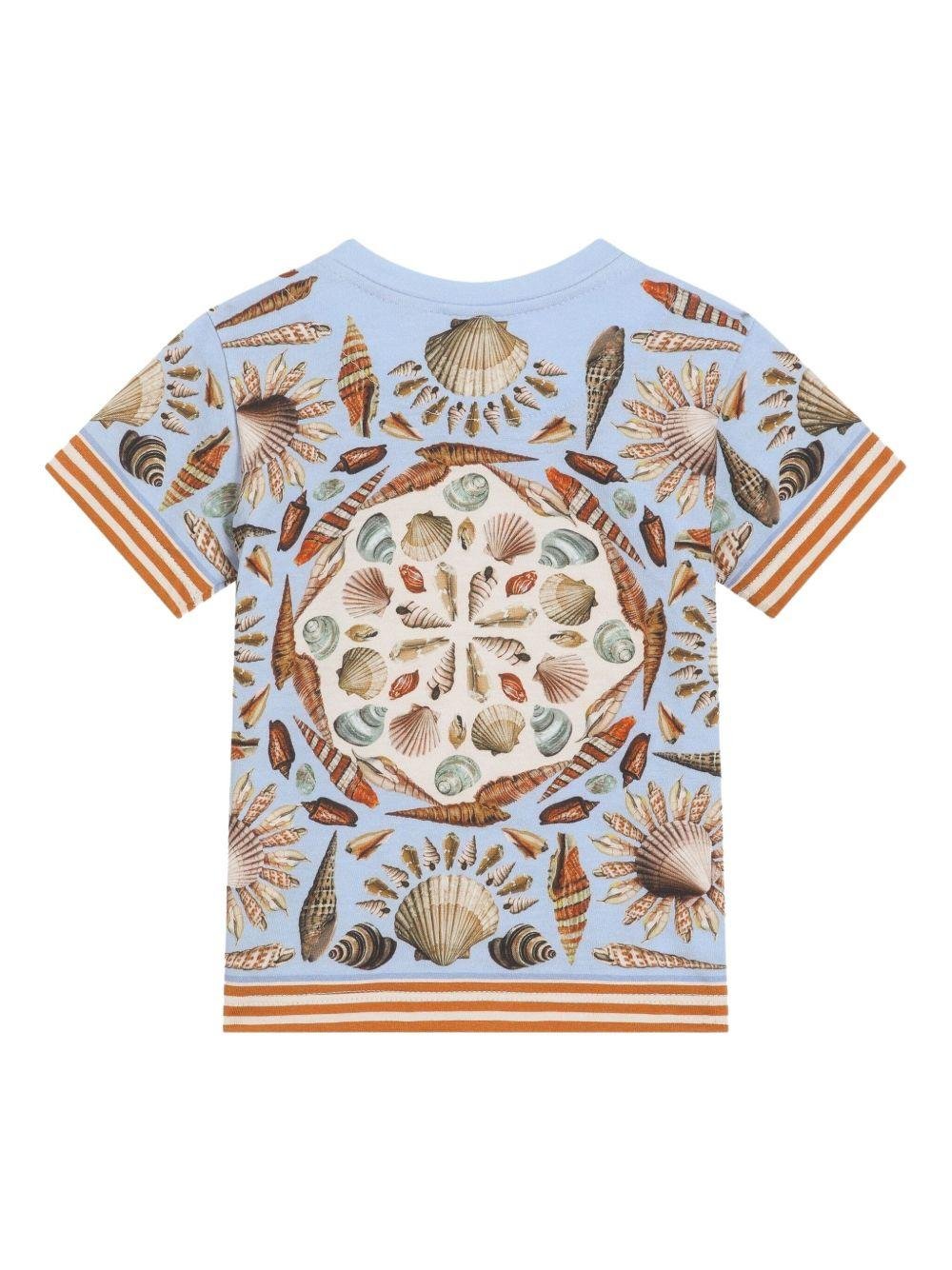 T-shirt per neonati Dolce & Gabbana Kids multicolor con stampa - Rubino Kids