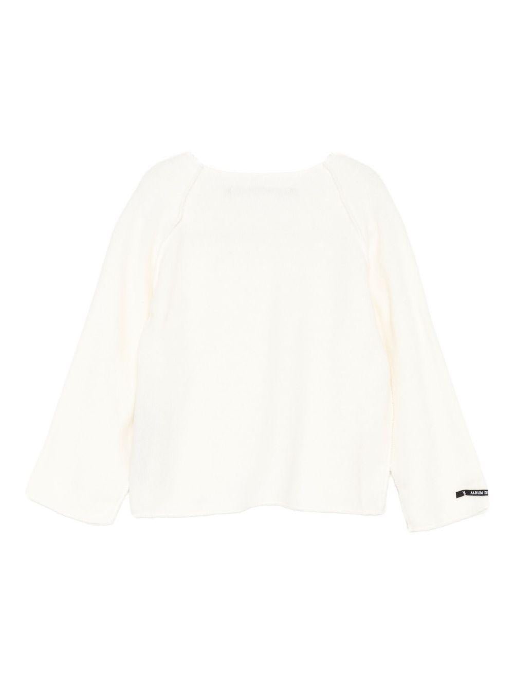 T-shirt per neonato Album di Famiglia Kids bianca con scollo tondo - Rubino Kids