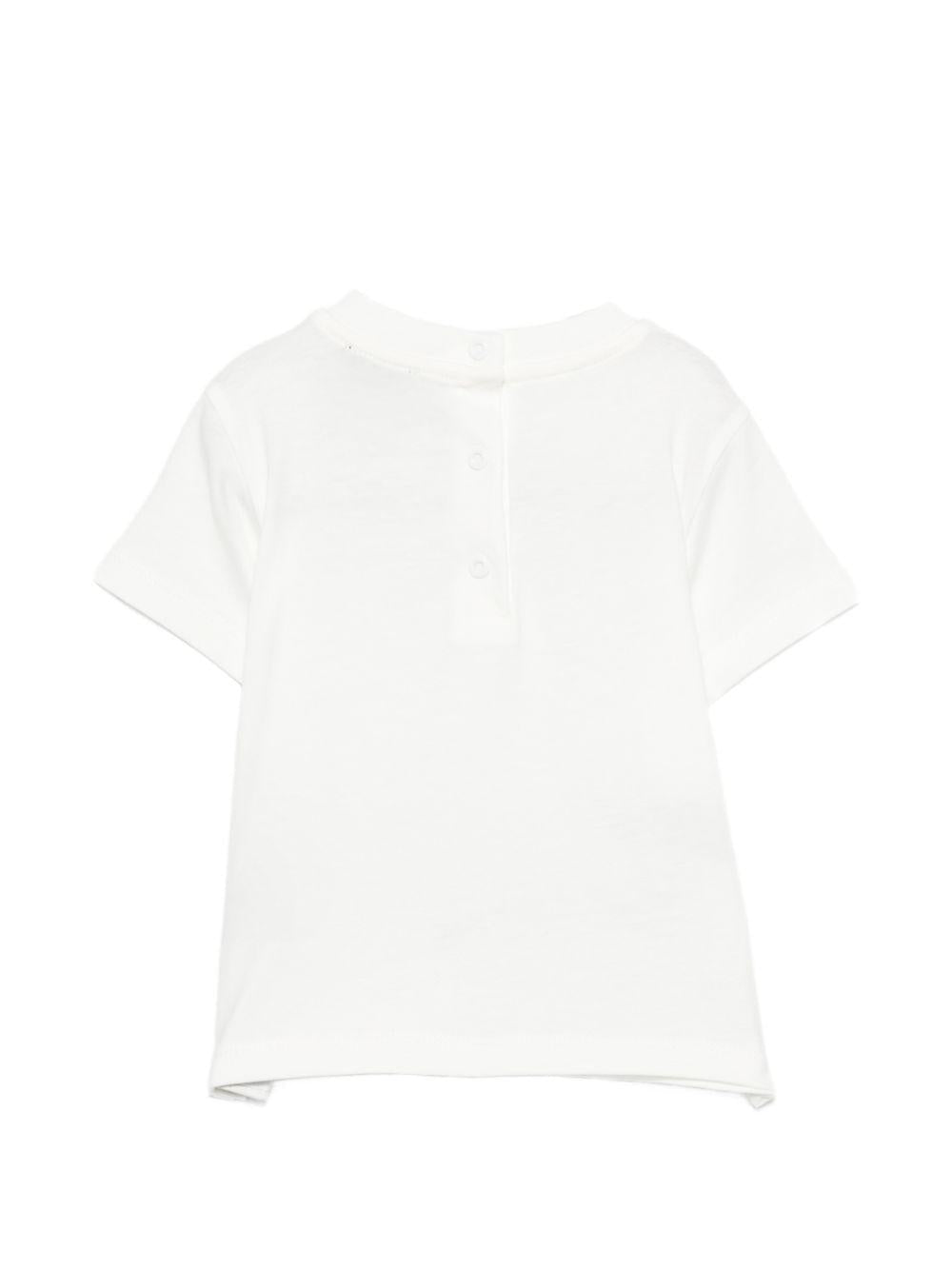 T-shirt per neonato Fay Kids bianca con stampa grafica - Rubino Kids