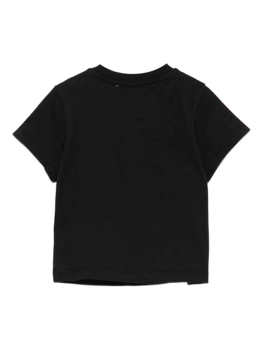 T-shirt per neonato Moschino Kids nero con stampa matite - Rubino Kids