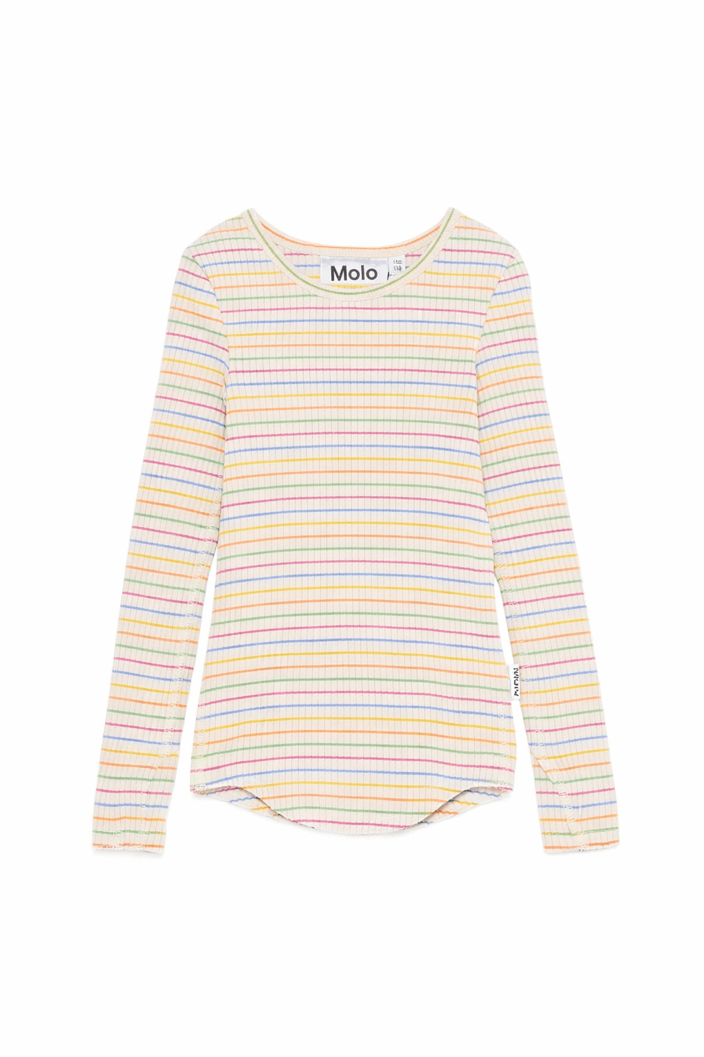 T-shirt Rochelle per bambina Molo multicolor con design a righe - Rubino Kids