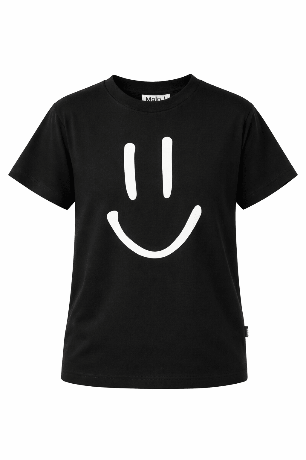 T-shirt Roxo per bambini Molo nera con stampa smile - Rubino Kids
