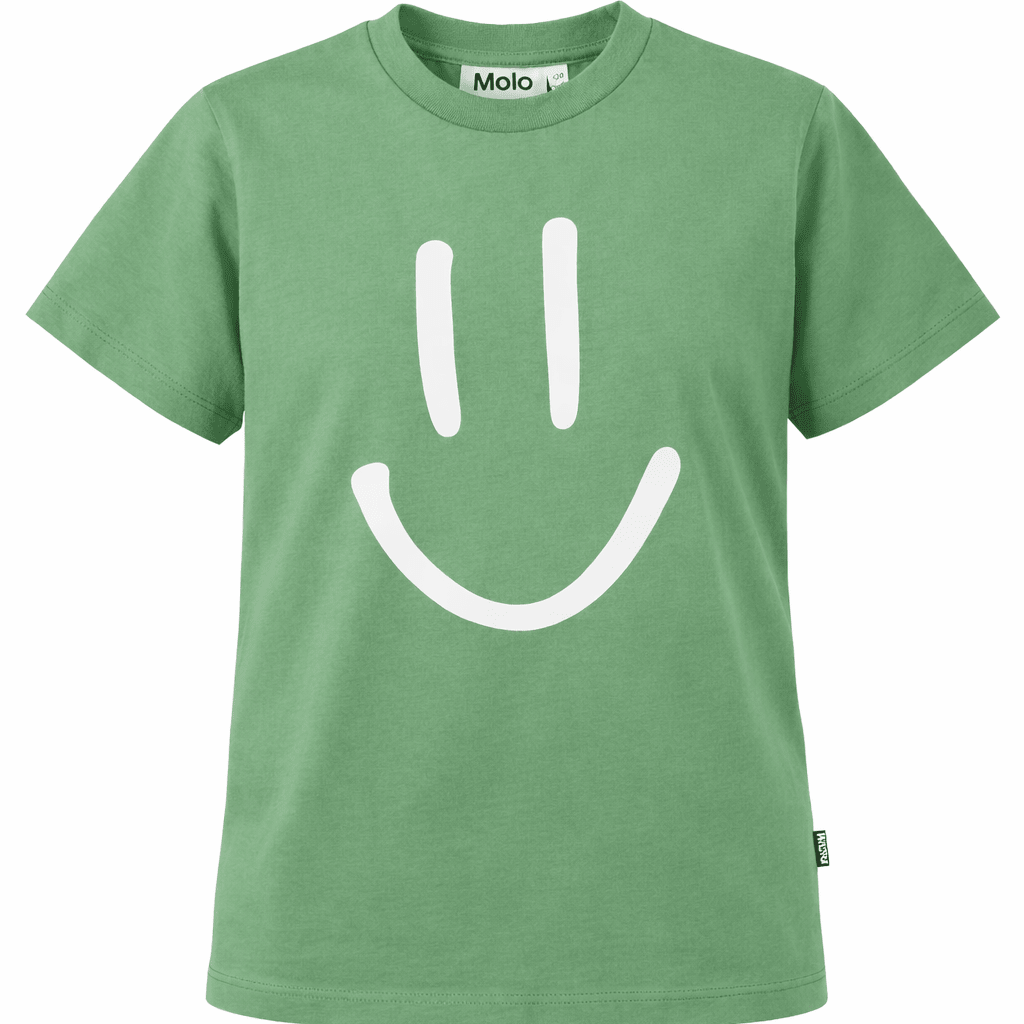 T-shirt Roxo per bambini Molo verde con stampa smile - Rubino Kids