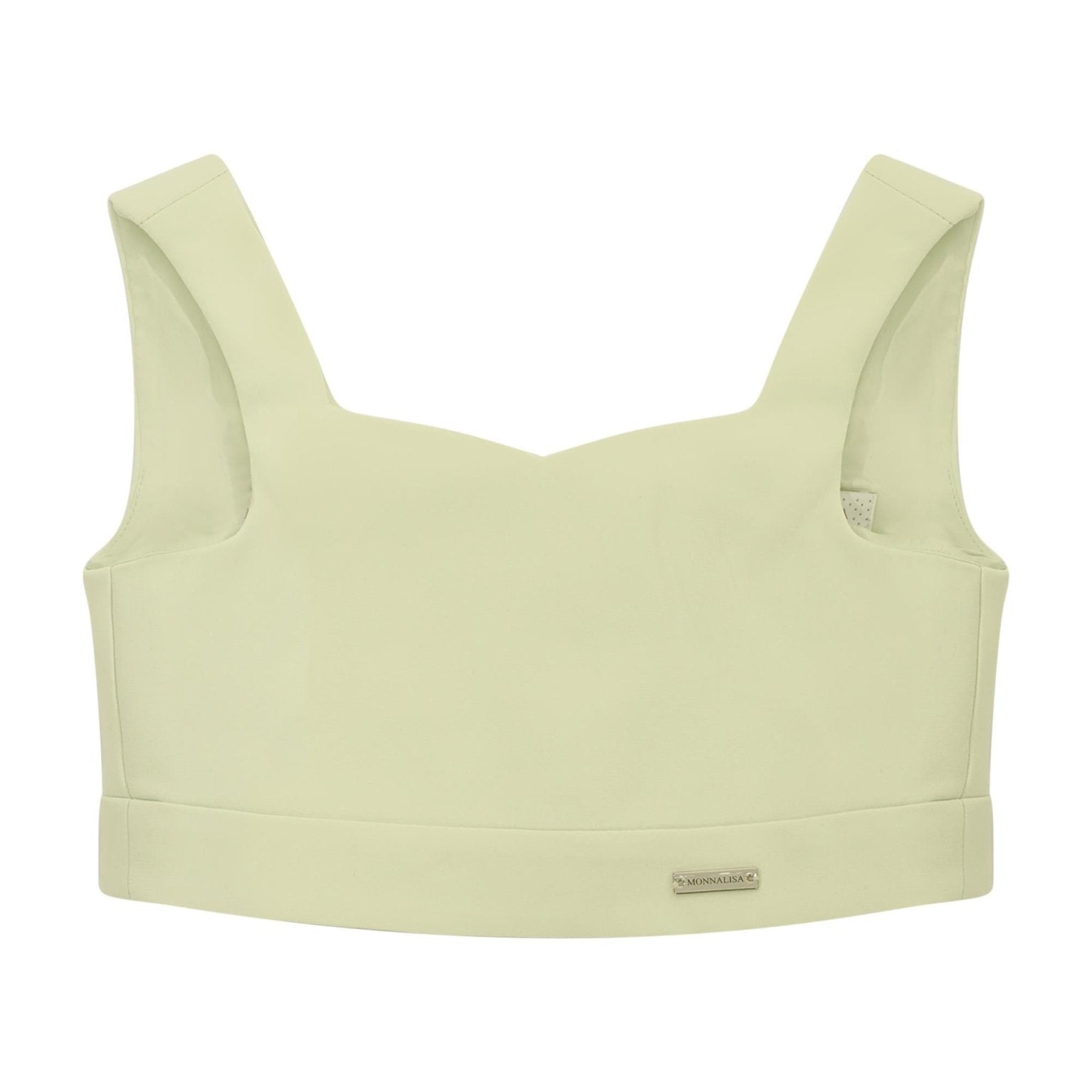 Top per bambina Monnalisa verde con bottoni - Rubino Kids