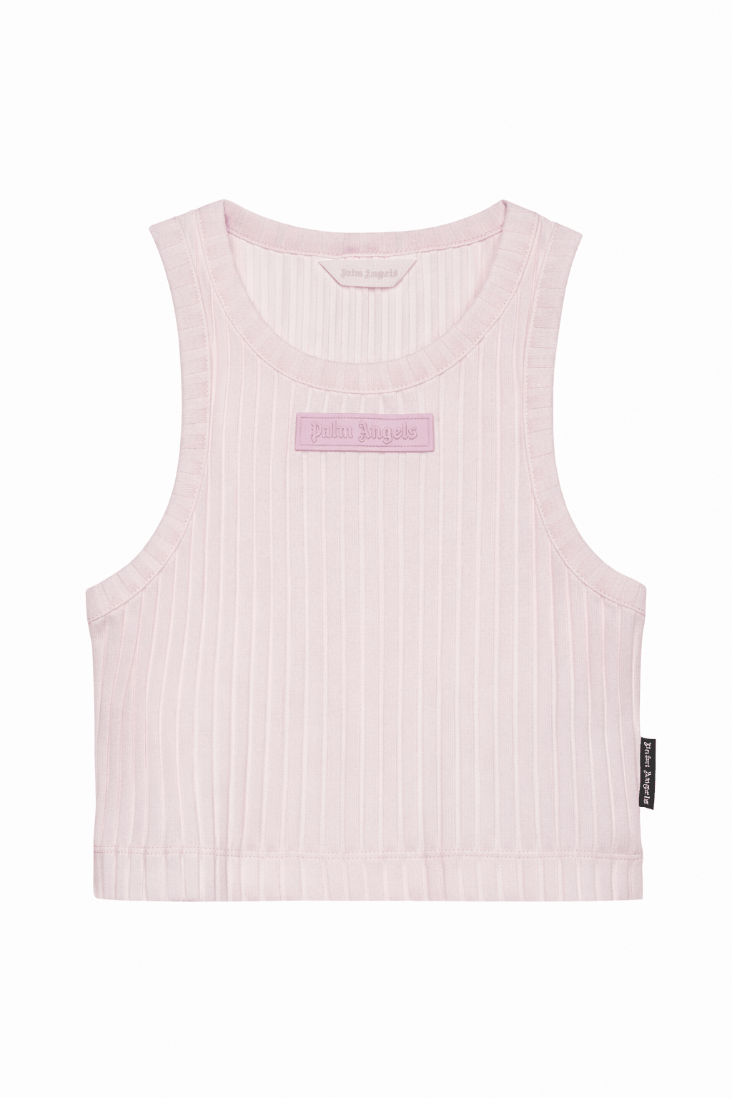 Top per bambina Palm Angels Kids rosa con design a coste - Rubino Kids