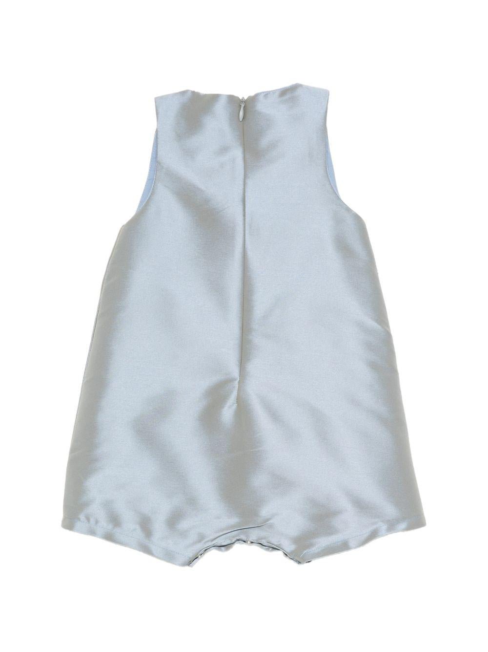 Tutina per neonata Alapage azzurro con applicazioni floreali - Rubino Kids