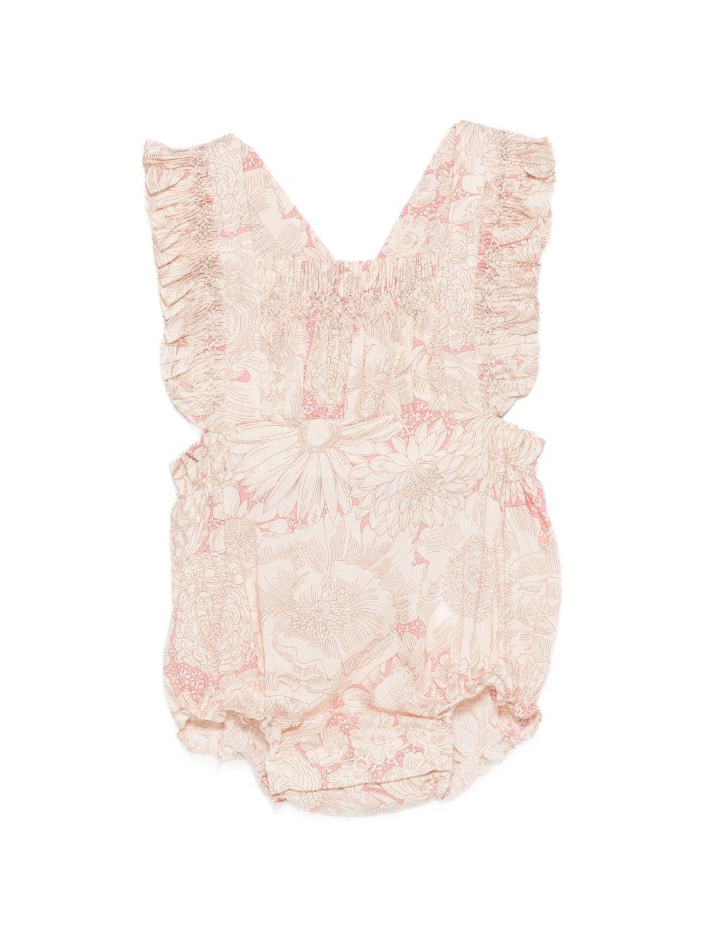 Tutina per neonata Bonpoint rosa con ruches - Rubino Kids