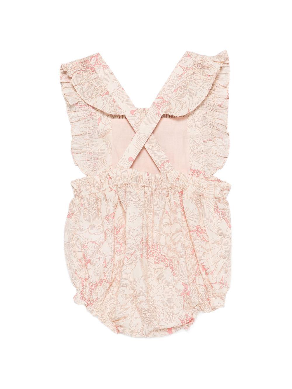Tutina per neonata Bonpoint rosa con ruches - Rubino Kids
