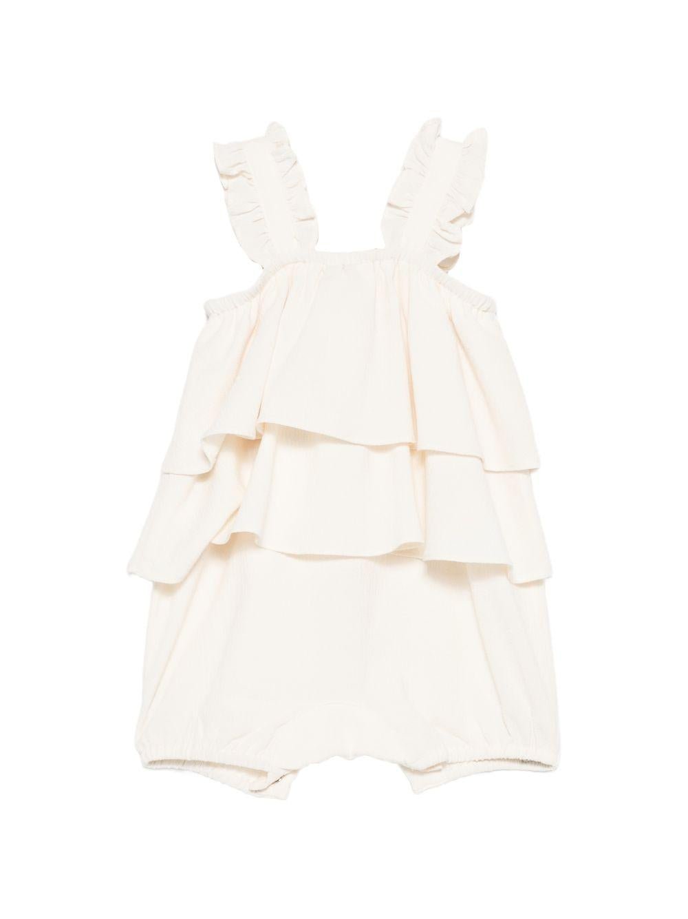 Tutina per neonata Donsje beige con design a strati - Rubino Kids