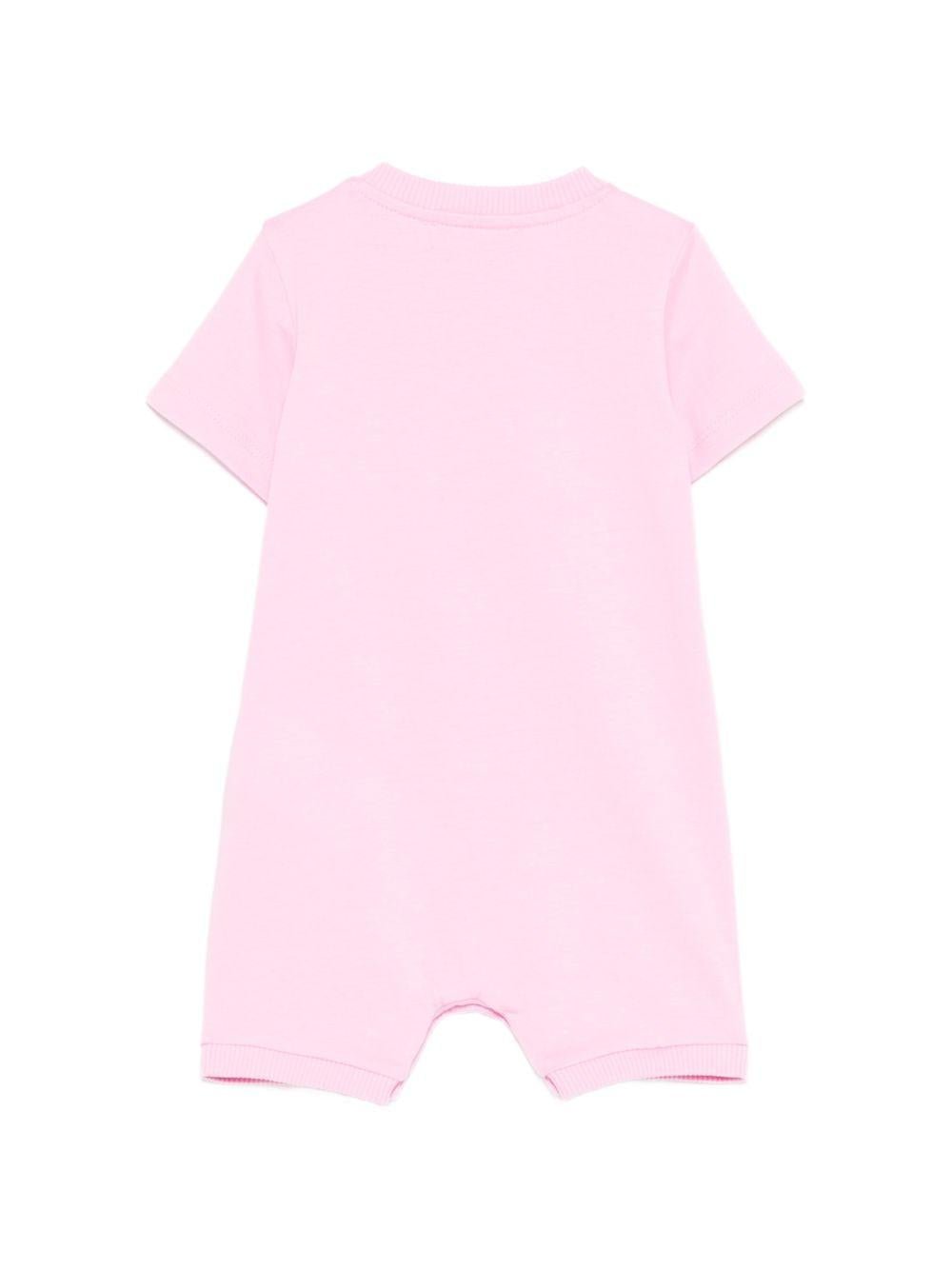 Tutina per neonata Moschino Kids rosa con stampa grafica Teddy Bear - Rubino Kids