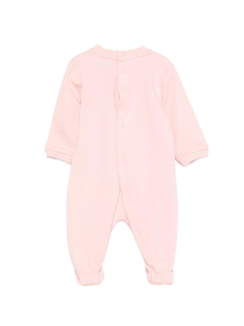 Tutina per neonata Moschino Kids rosa con stampa orsetto - Rubino Kids
