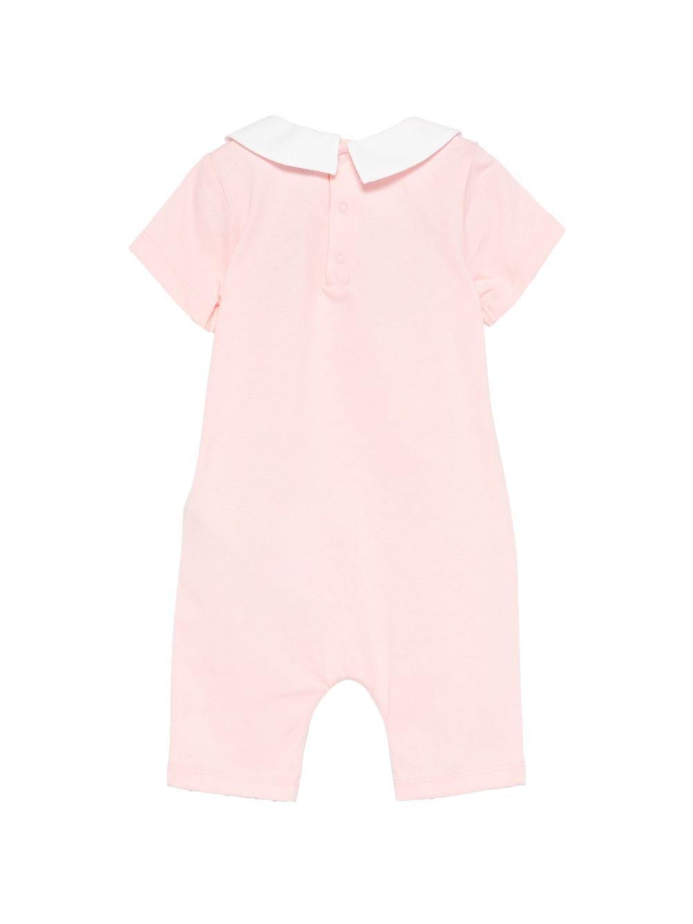 Tutina per neonata Moschino Kids rosa con stampa Teddy Bear - Rubino Kids