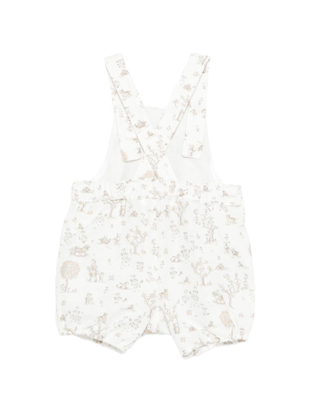 Tutina per neonata Tartine & Chocolat bianca con stampa grafica - Rubino Kids