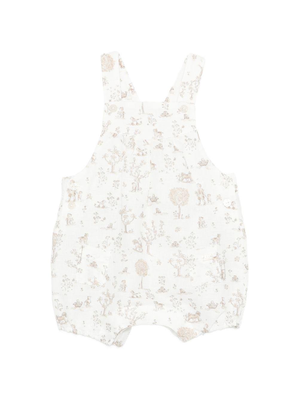 Tutina per neonata Tartine & Chocolat bianca con stampa grafica - Rubino Kids