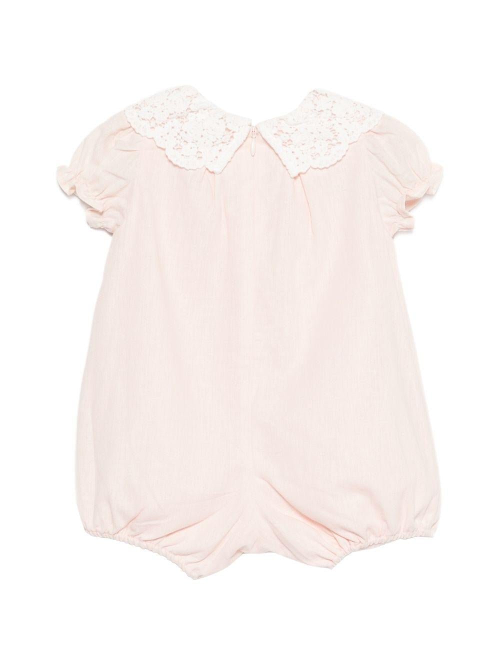 Tutina per neonata Tartine & Chocolat bianco con colletto in pizzo - Rubino Kids