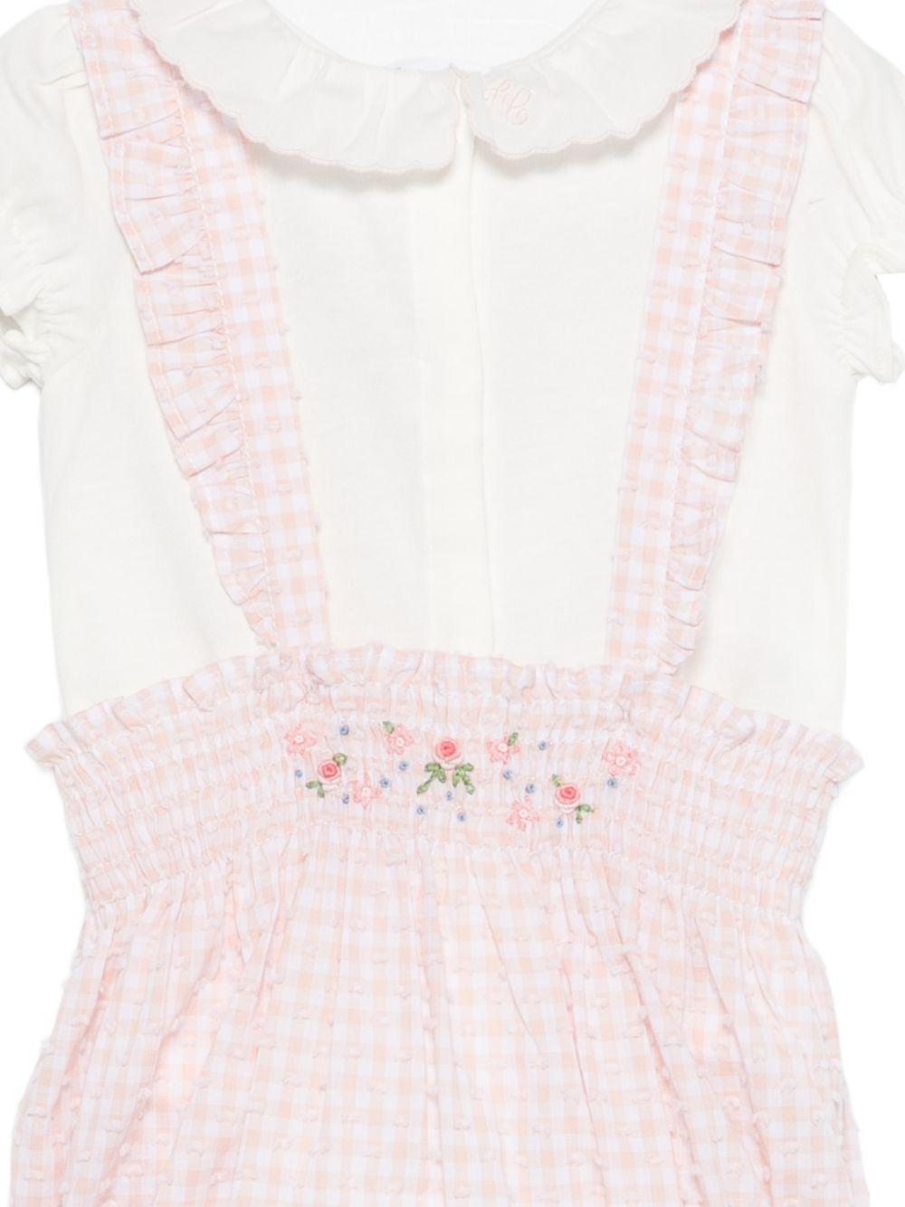 Tutina per neonata Tartine & Chocolat bianco con ricamo a fiori - Rubino Kids