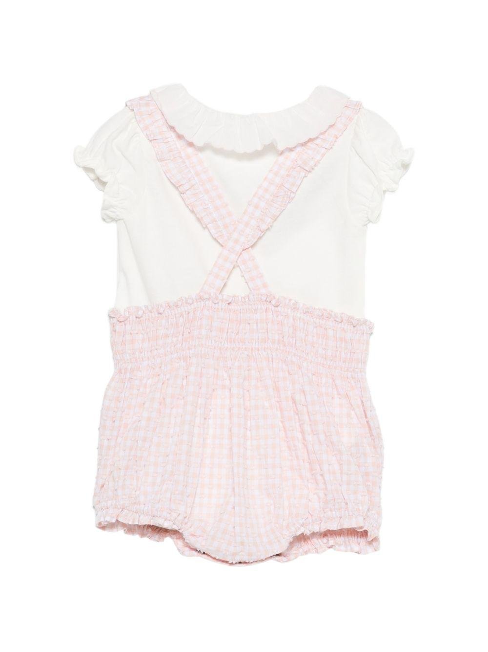 Tutina per neonata Tartine & Chocolat bianco con ricamo a fiori - Rubino Kids