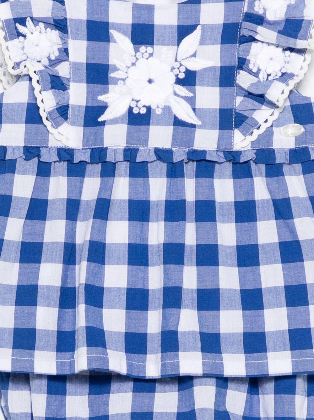 Tutina per neonata Tartine & Chocolat multicolore con shorts a quadretti - Rubino Kids