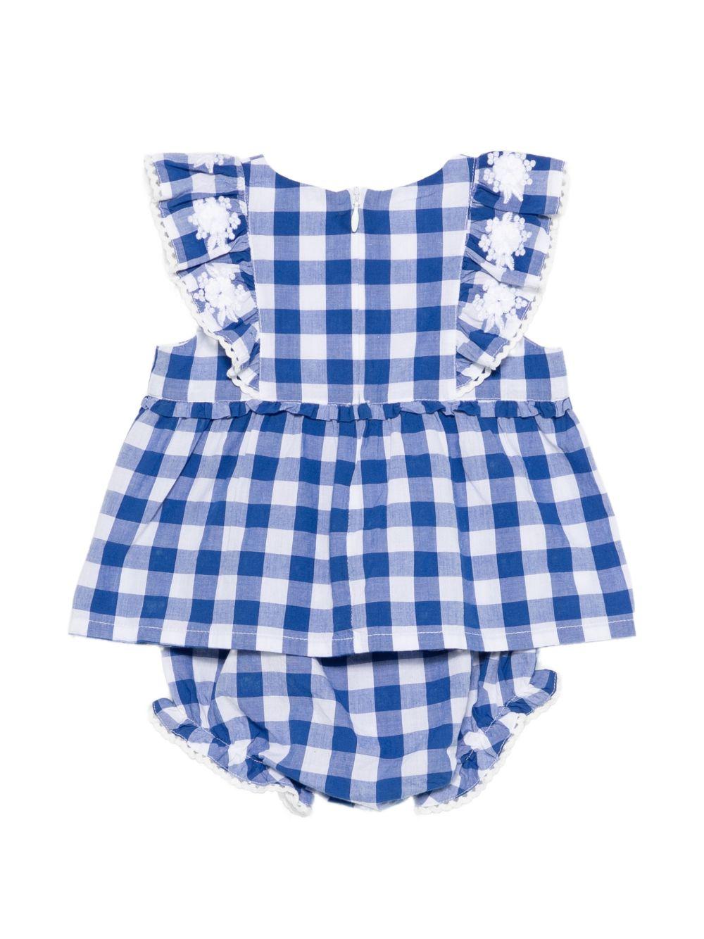 Tutina per neonata Tartine & Chocolat multicolore con shorts a quadretti - Rubino Kids