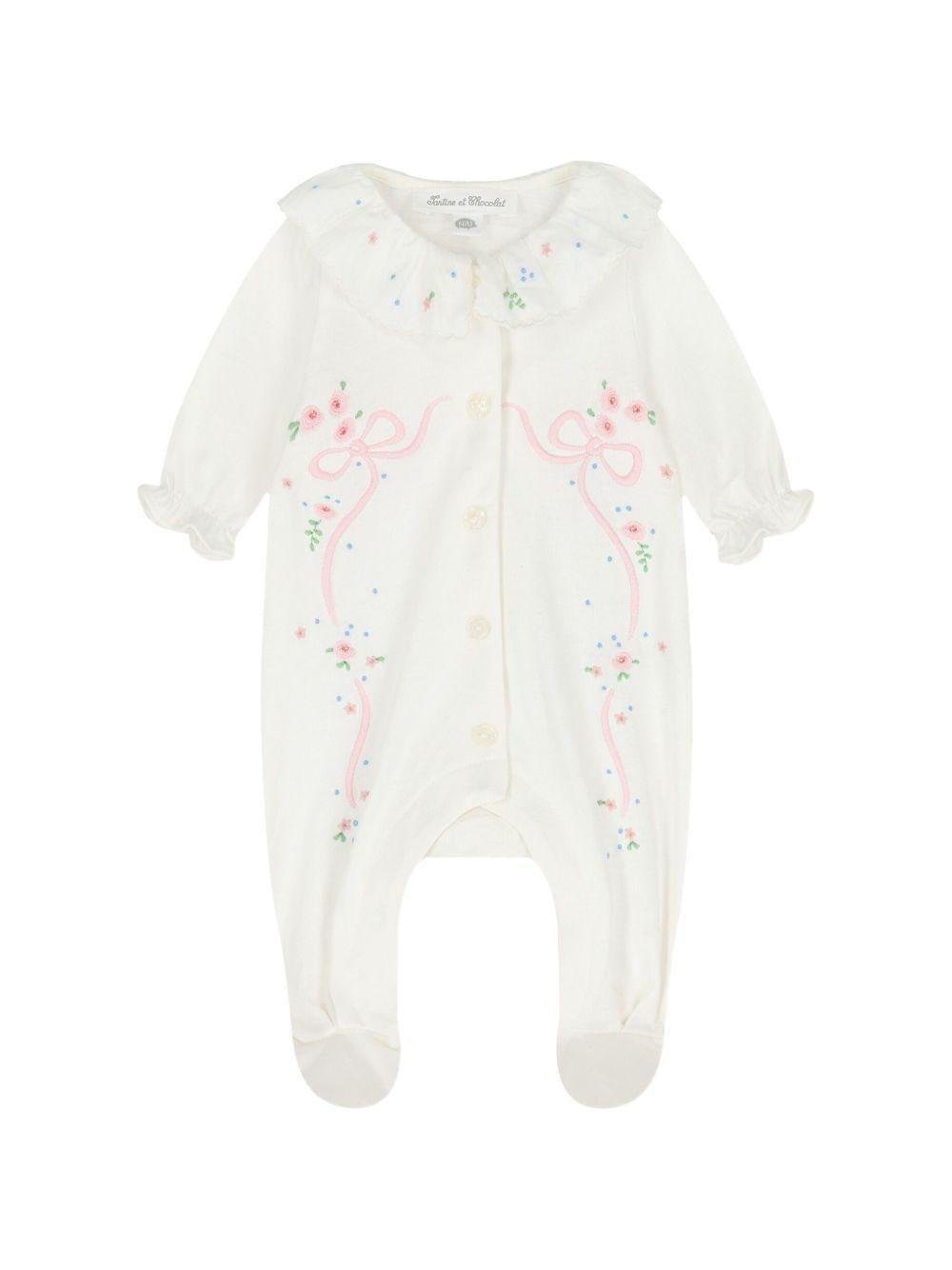 Tutina per neonata Tartine & Chocolat multicolore finiture increspate - Rubino Kids