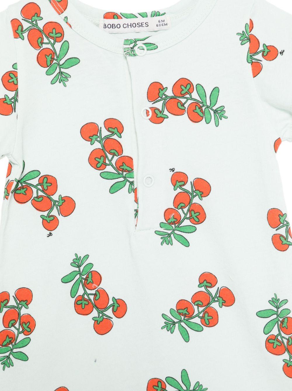 Tutina per neonati Bobo Choses azzurra con stampa grafica all - over - Rubino Kids