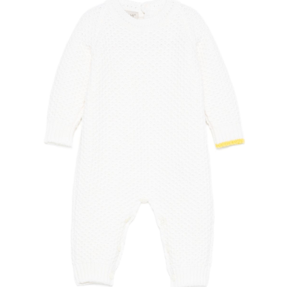 Tutina per neonati Gensami Kids bianca in maglia - Rubino Kids