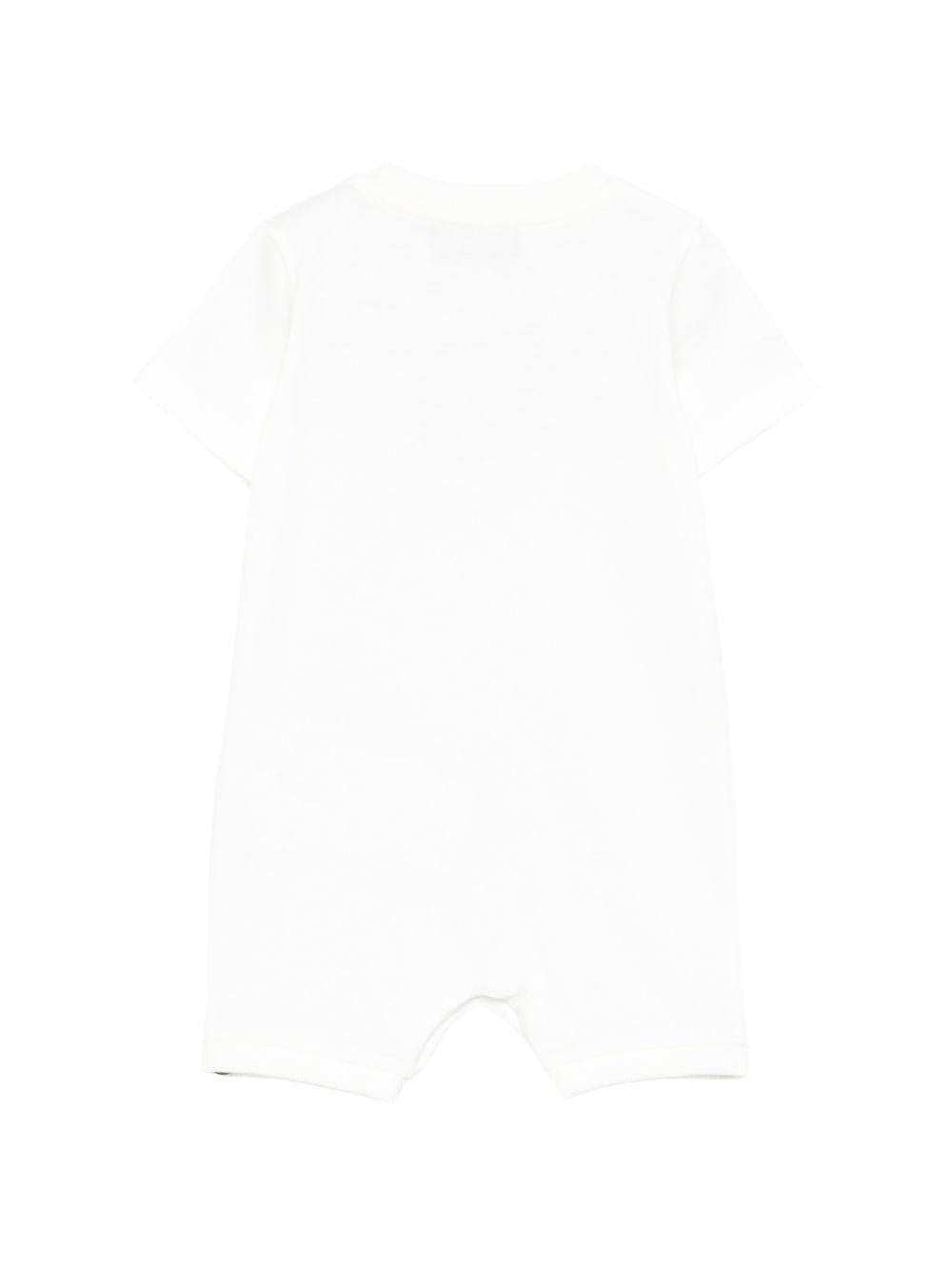 Tutina per neonati Moschino Kids bianca con stampa grafica Teddy Bear - Rubino Kids