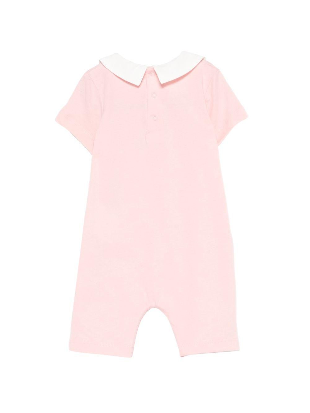 Tutina per neonati Moschino Kids rosa con stampa Teddy Bear su nuvola - Rubino Kids
