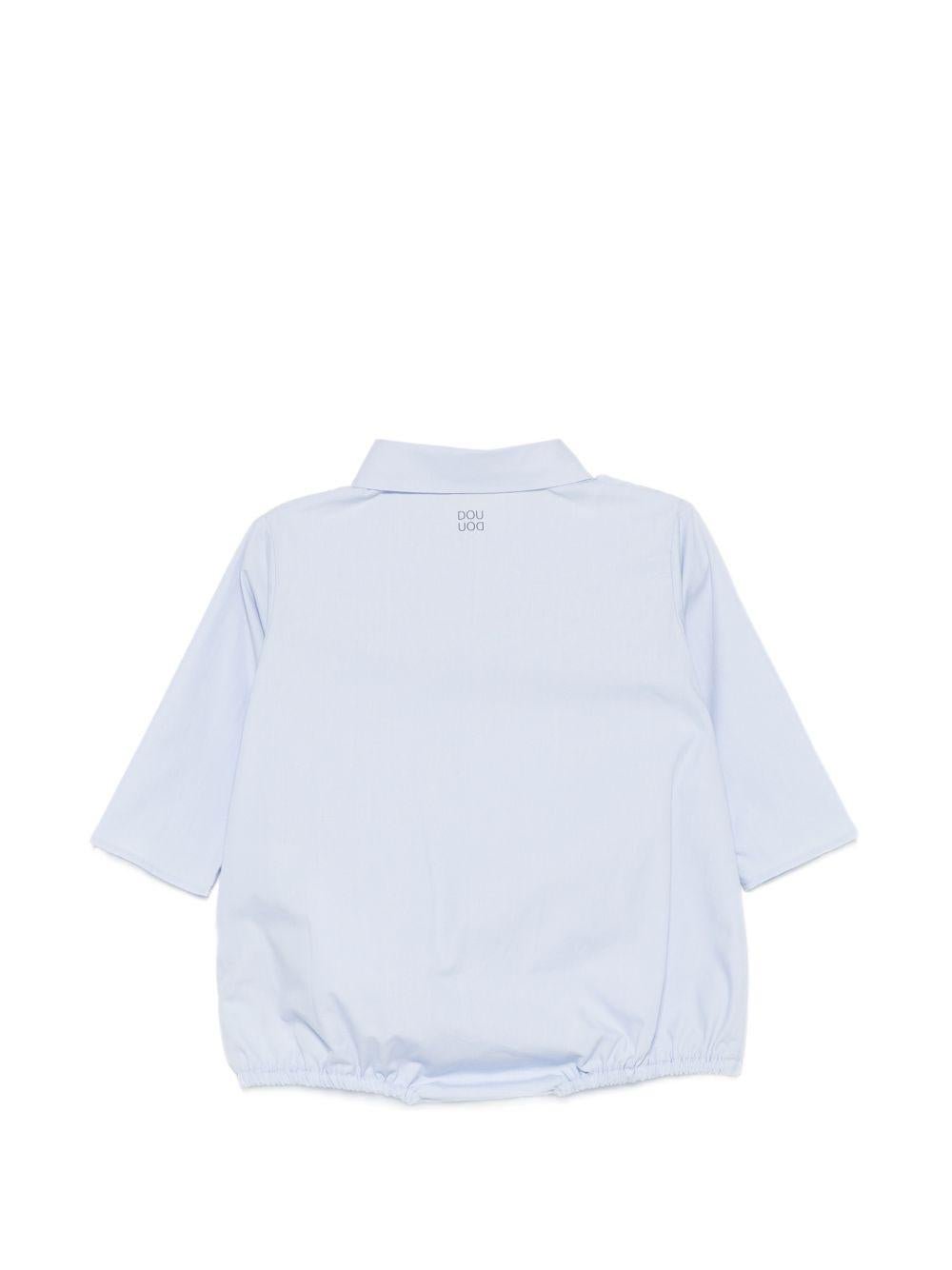 Tutina per neonato Douuod Kids azzurra con colletto - Rubino Kids