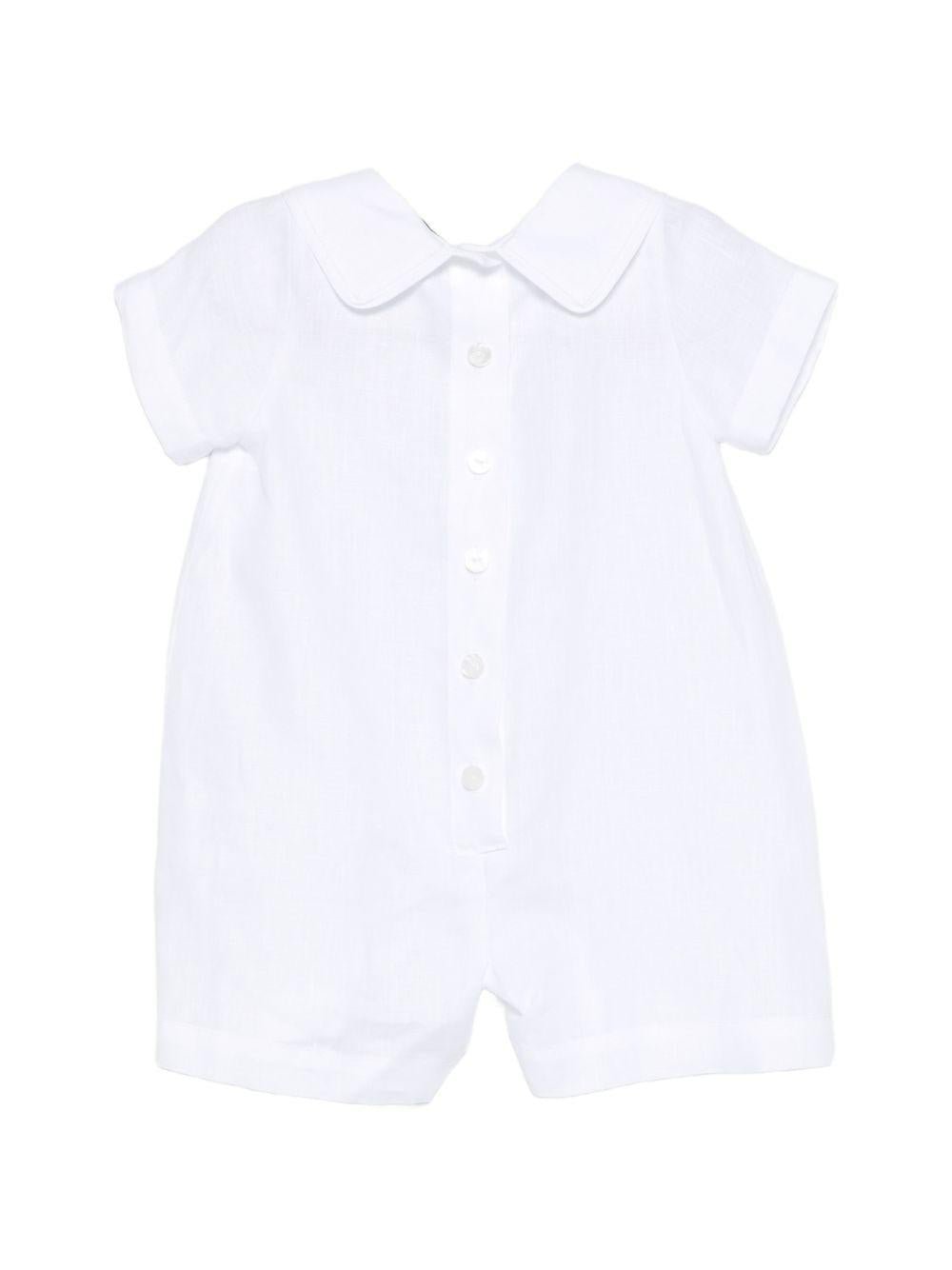 Tutina per neonato JESURUM BABY bianca con colletto alla Peter Pan - Rubino Kids