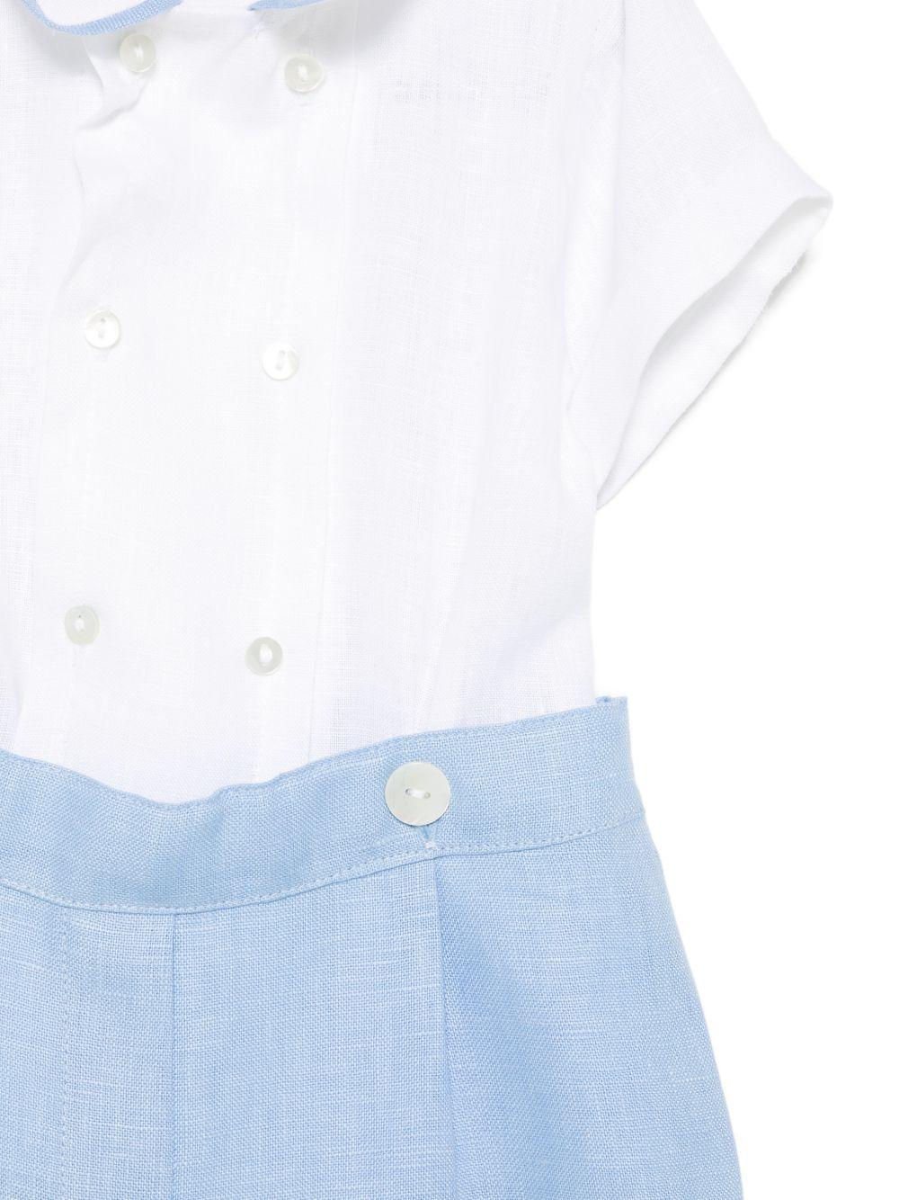 Tutina per neonato Mariella Ferrari multicolore con colletto a punta - Rubino Kids