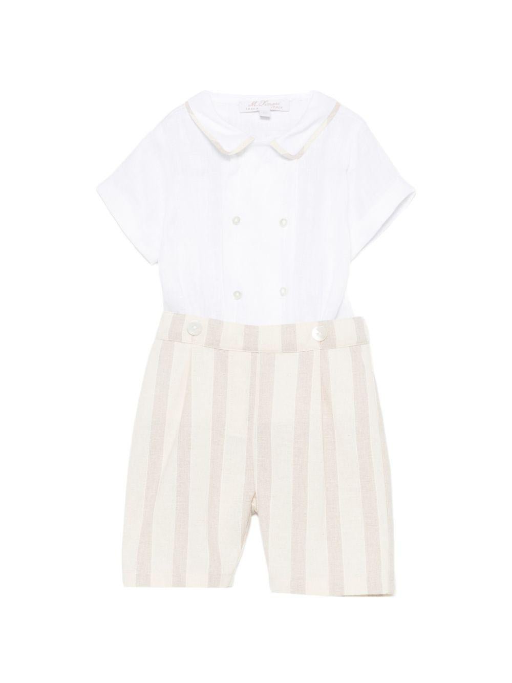 Tutina per neonato Mariella Ferrari multicolore con design a righe - Rubino Kids