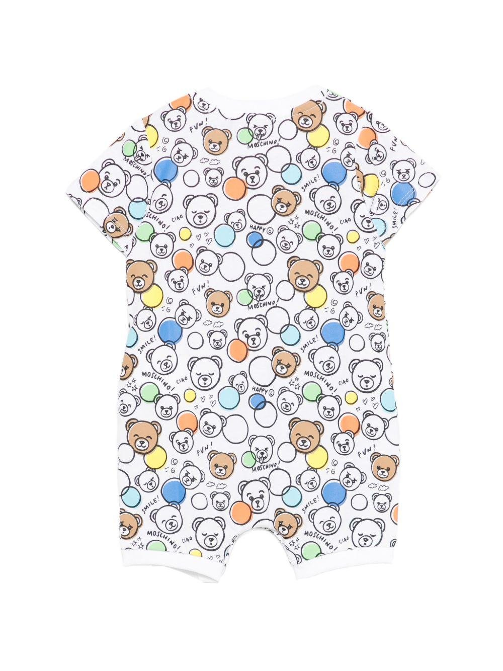 Tutina per neonato Moschino Kids multicolore com stampa grafica all - over - Rubino Kids
