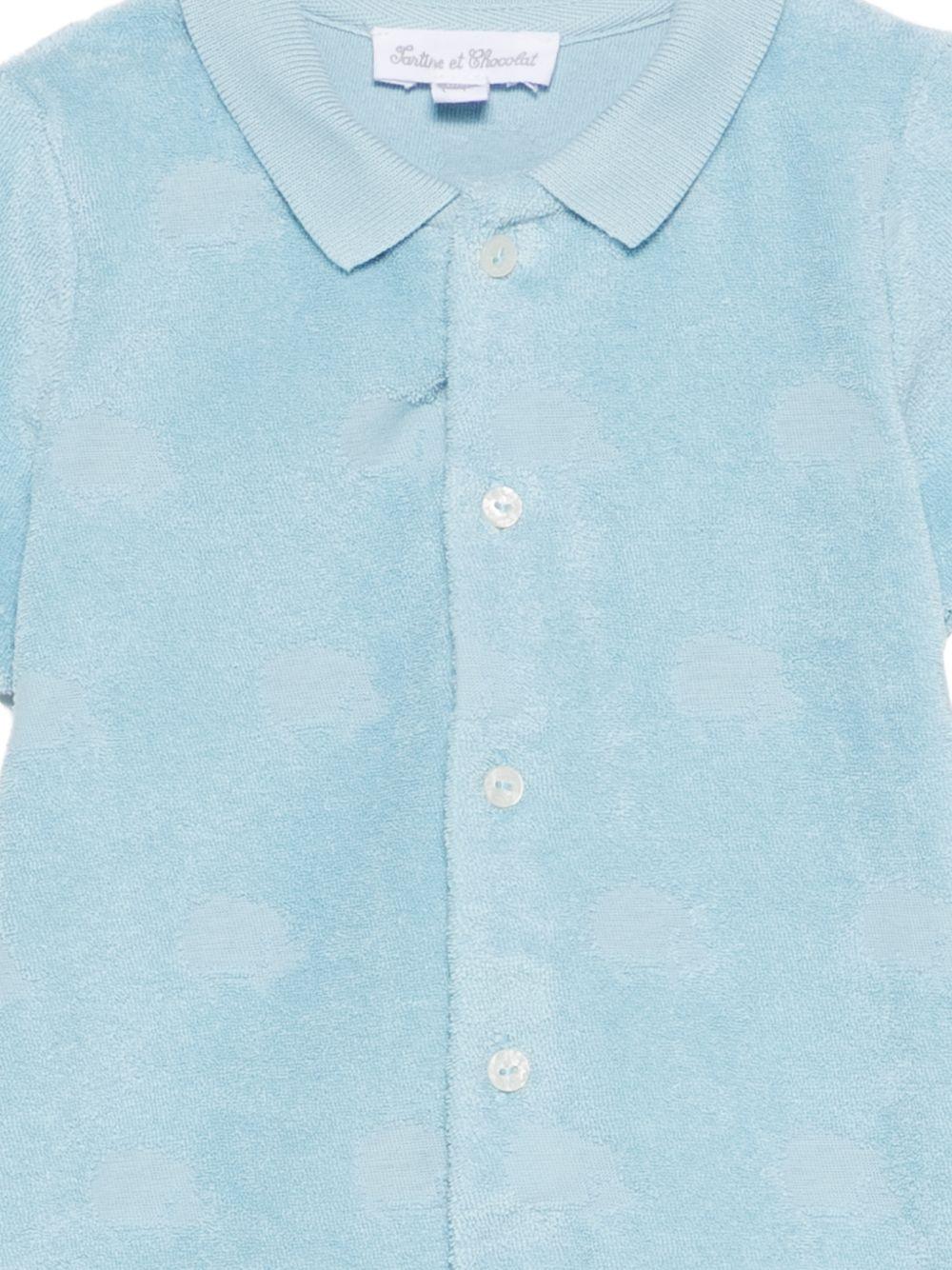 Tutina per neonato Tartine & Chocolat azzurra con colletto - Rubino Kids