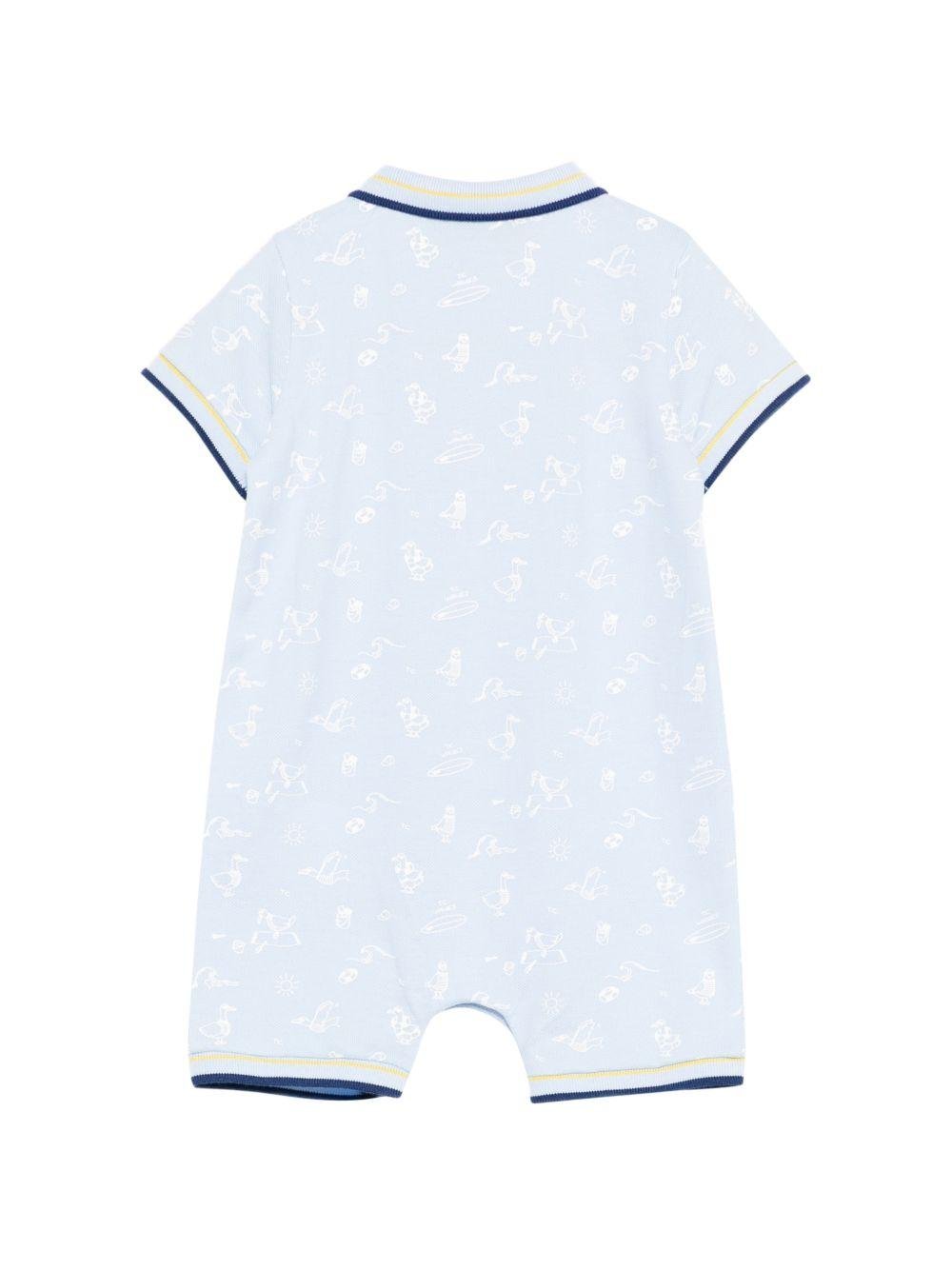 Tutina per neonato Tartine & Chocolat azzurro con stampa uccelli - Rubino Kids