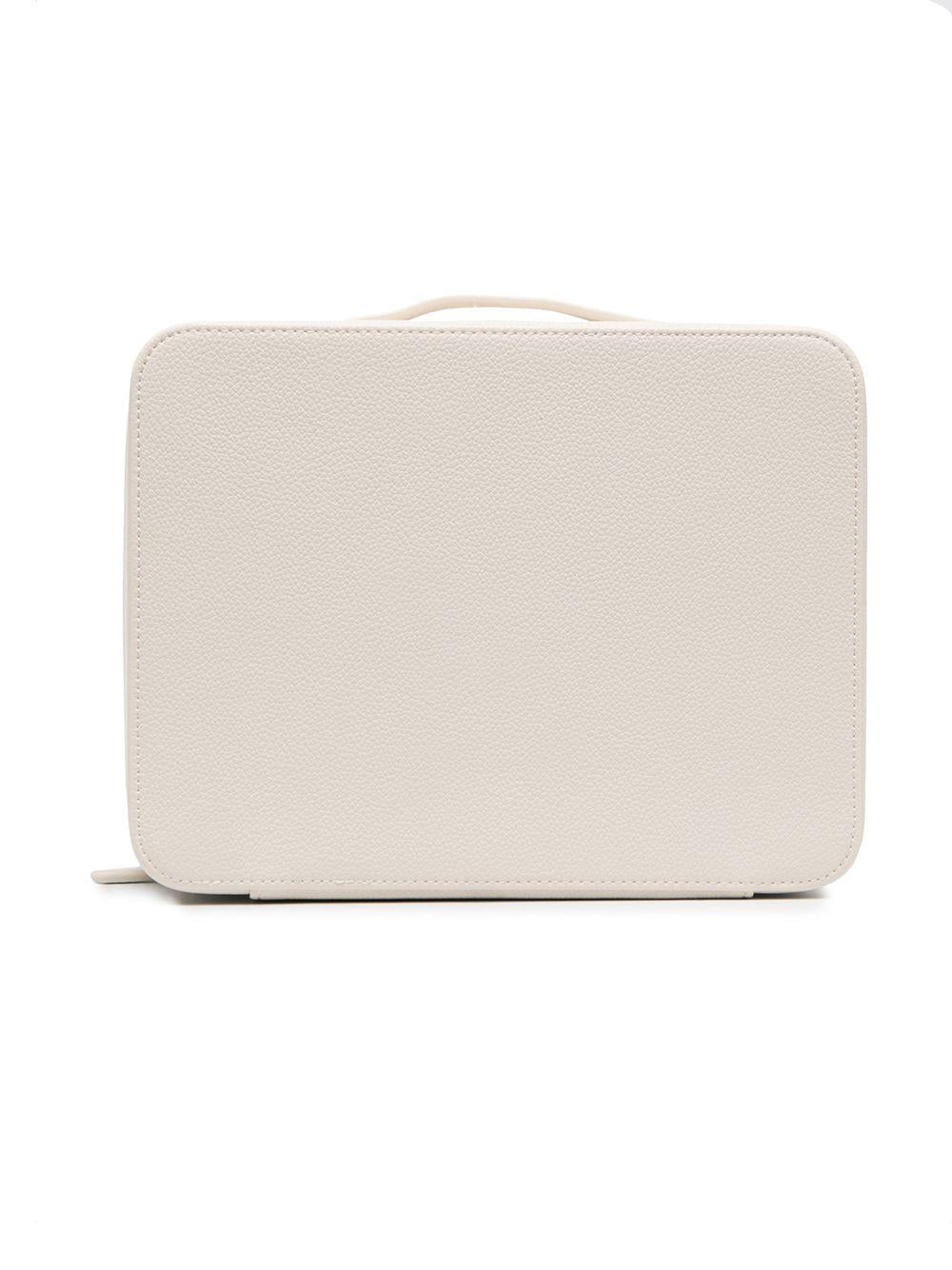 Valigia nascita per neonati Bonpoint beige con logo sul davanti - Rubino Kids