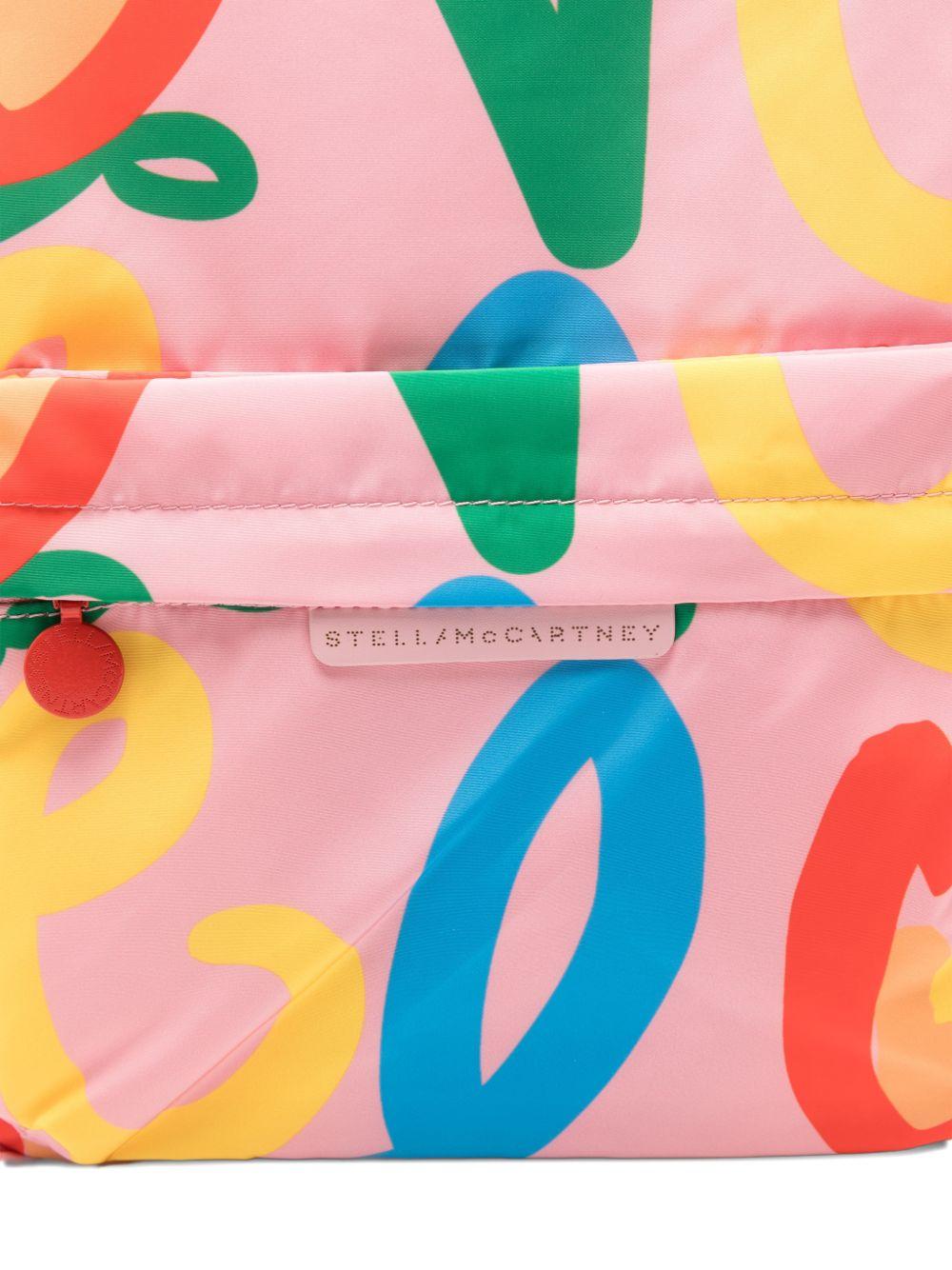 Zaino disegnato per bambina Stella McCartney Kids multicolor con manico - Rubino Kids