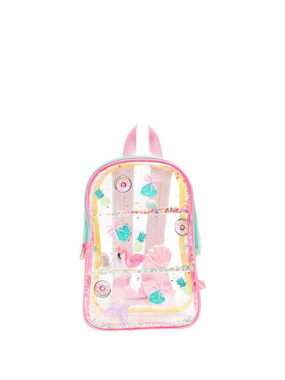 Zaino per bambina Billieblush rosa con stampa grafica - Rubino Kids