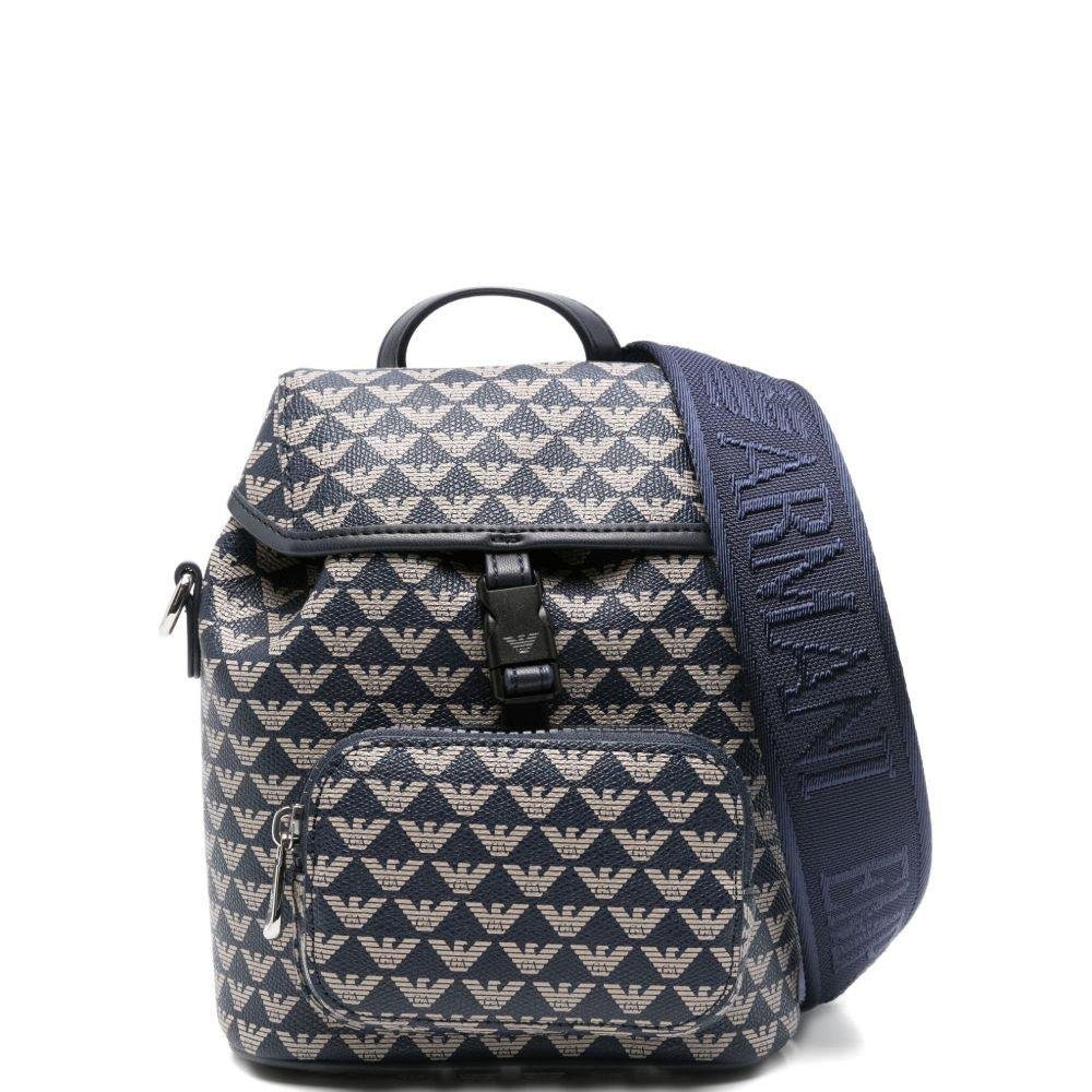 Zaino per bambina Emporio Armani Kids blu navy con coulisse - Rubino Kids