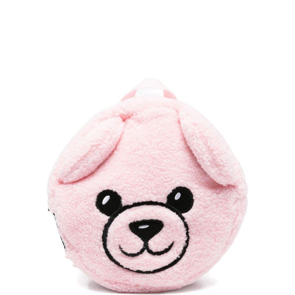 Zaino per bambina Moschino Kids rosa con motivo Teddy Bear - Rubino Kids