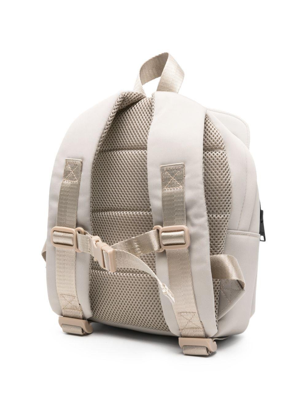 Zaino per bambini Karl Lagerfeld Kids beige con dettaglio in rilievo - Rubino Kids