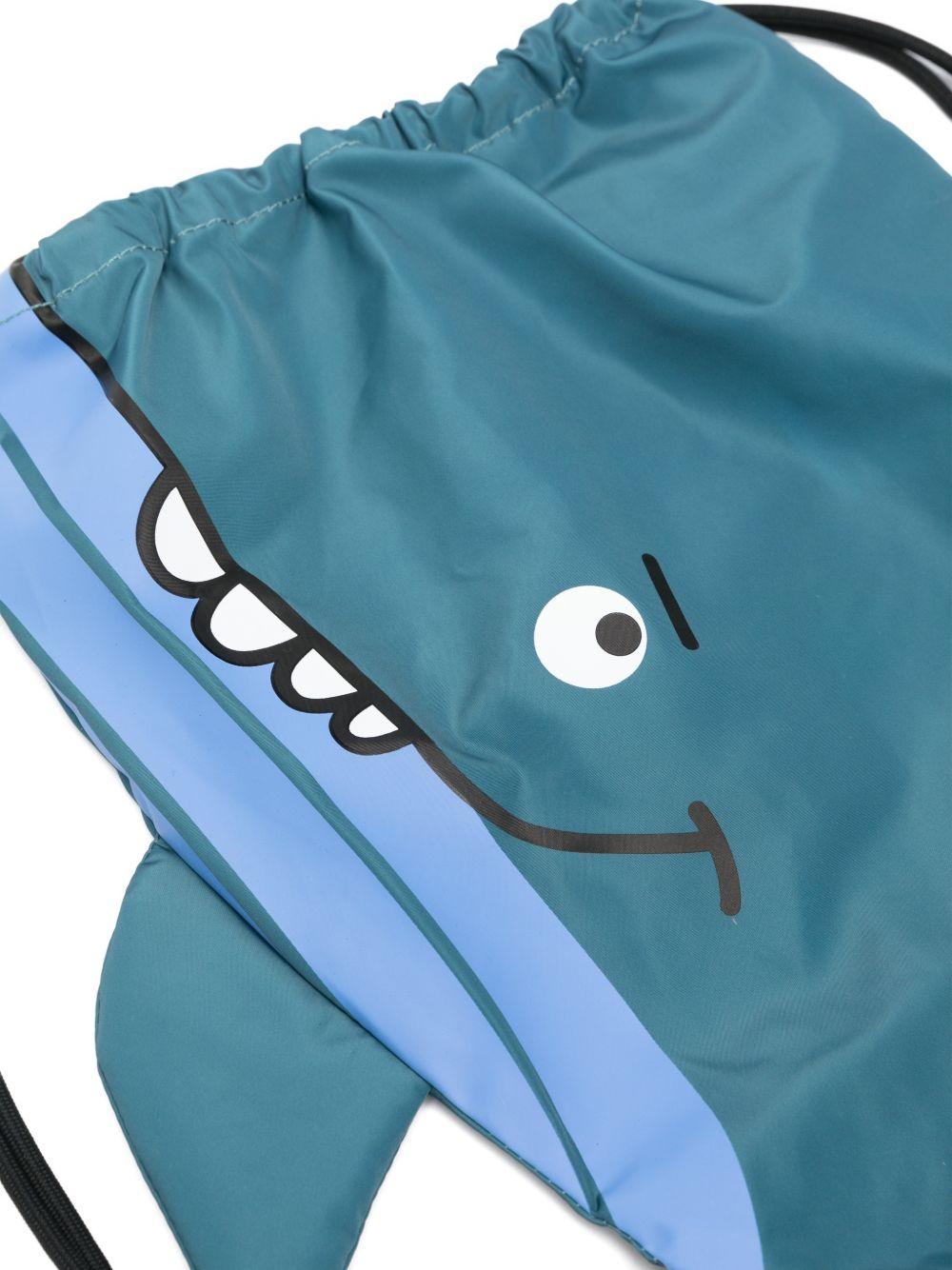 Zaino per bambini Stella McCartney Kids blu a forma di balena - Rubino Kids