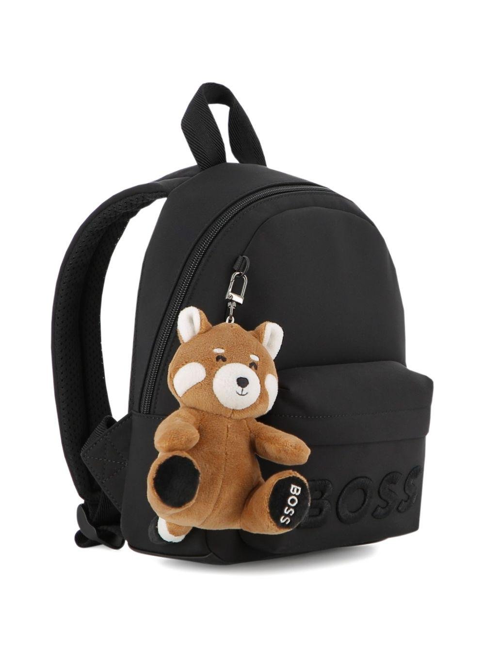 Zaino per bambino Boss Kids nero con ciondolo abbinato - Rubino Kids