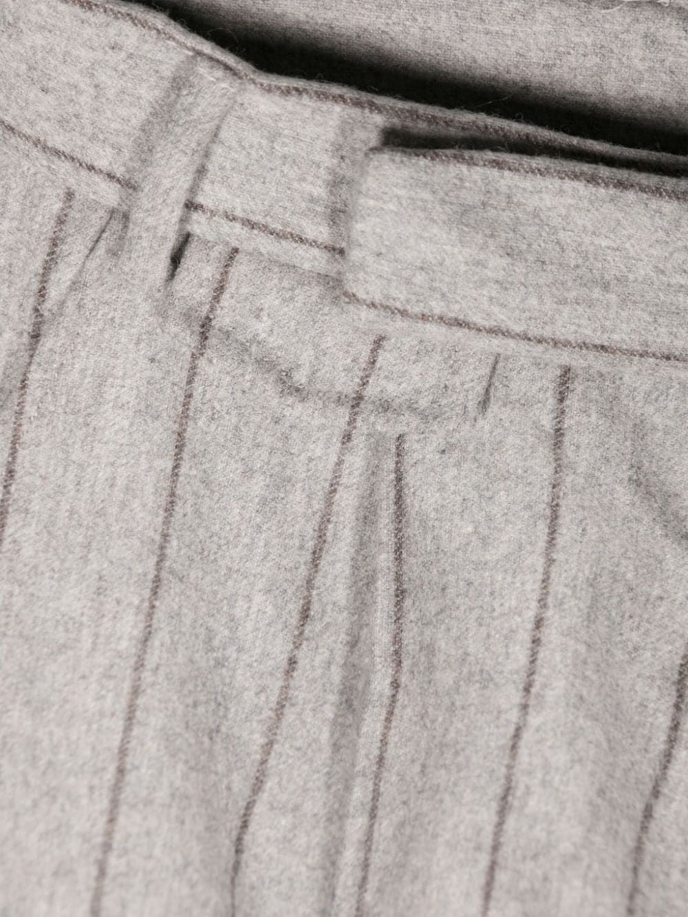 Tapered pinstripe trousers