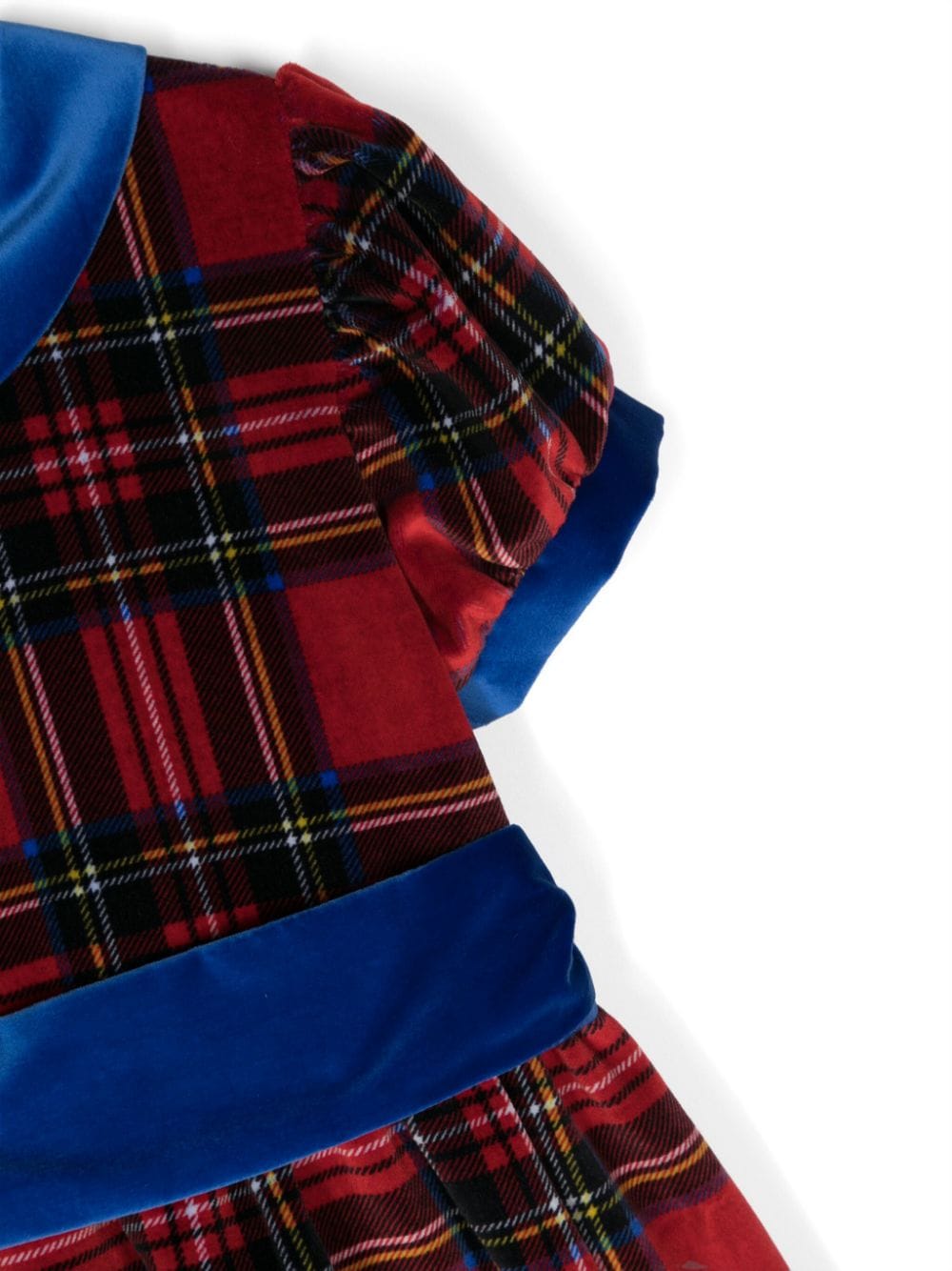 Abito per bambina Jesurum Baby rosso svasato con motivo a quadri tartan CA DA MOSTO 21 JESURUM KIDS 
